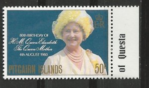 Pitcairn Island # 193  Queen Mother 80th Birthday  (1) Mint NH