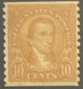 Scott #603 1924 10¢ James Monroe perf. 10 vertically MNH OG