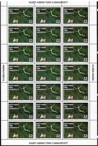 UNMOUNTED MINT 2013 FLORA FAUNA SET SHEETS TURKISH CYPRUS