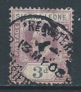 Sierra Leone #82 Used 3p King Edward VII Wmk. 3