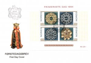 Norway 1069 Souvenir Sheet U/A FDC