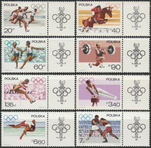 1967 Poland 1761-1768+Tab 1968 Olympic Games in Mexiko