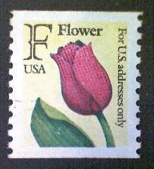 United States, Scott #2518, used(o) coil, 1991,  F Tulip, (29¢)