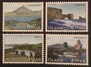 Iceland 1966 #380-83, Scenic Views, MNH.