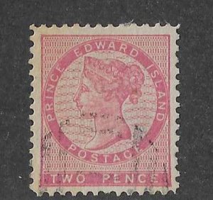 Prince Edward Island Sc #5a 2p rose red used VF