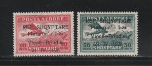 Albania C16-C18 MNH Overprints