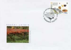 Slovenia Euromed Stamps 2020 FDC Traditional Mediterranean Gastronomy 1v Set