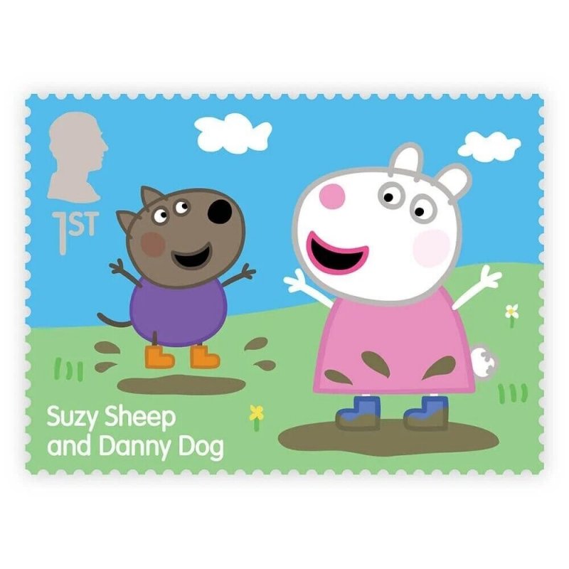 GB 5158 Peppa Pig Suzzy Sheep and Danny Dog 1st single MNH 2024 after May 31
