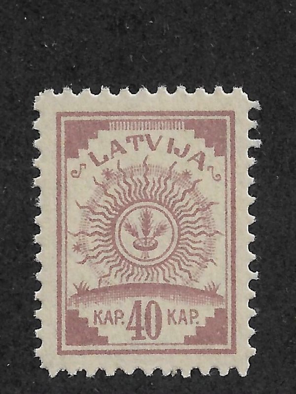 Latvia 1921, Coat of Arms, 40k Scott # 79, VF MNH** 