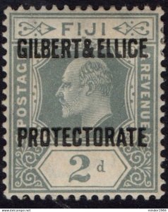 GILBERT & ELLICE ISLAND 1911 KEDVII 2d Grey SG3 MH