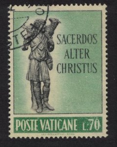 SALE Vatican 'The Good Shepherd' Statue Lateran Museum 1962 Canc SC#332 SG#376