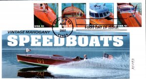 #4160-63 Mahogany Speedboats Edken FDC