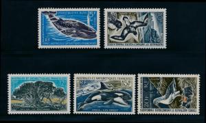 French Southern Antarctic Territory (FSAT) 25-28 Mint NH, Bird, whale