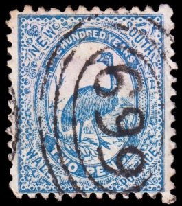 New South Wales Scott 78, Inverted Watermark (1888) Used F M