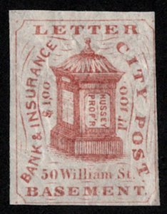 US #LOCAL 87L26 VF mint never hinged, Hussey's, Fresh!