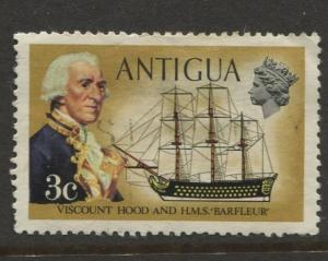 Antigua #244 Used 1970 Single 3c Stamp