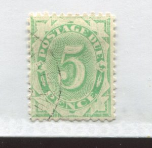 Australia 1902 Postage Due 5d perf 11 used