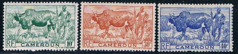 Cameroun 304-06 MNH Zubu and herder 1946 (C0259)+