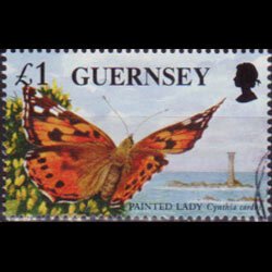 GUERNSEY 1996 - Scott# 590a Butterfly Set of 1 Used