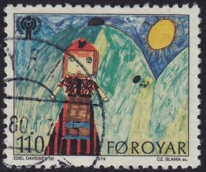 Faroe Islands - 1979 - Scott #45 - used - Year of the Child