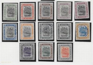 BRUNEI 1907 1947 Chiefly mint range on leaves - 70403