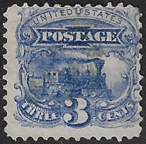 US #114 VF used, faintly canceled, looks mint at first glance, fresh color an...