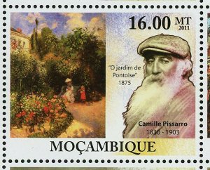 Impressionists Stamp Frederic Bazille Edgar Degas Berthe Morisot S/S MNH #5061