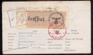 Australia POW Camp DHURRINGILE Hilfskreuzer Kormoran RAIDER  Officer WWII  90093