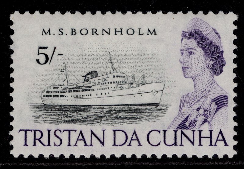 TRISTAN DA CUNHA QEII SG83, 5s black & violet, M MINT.