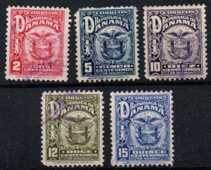 Panama Sc #236-240 Used
