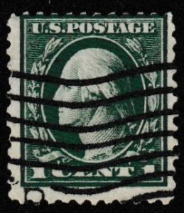 SC# 525 - (1c) - Washington, gray green, offset, pf 11, Used Single