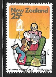 New Zealand 727: 25c Young & Old, used, VF