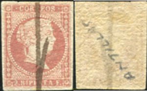 747275 HINGED ANTILLAS 1856 ISABEL II