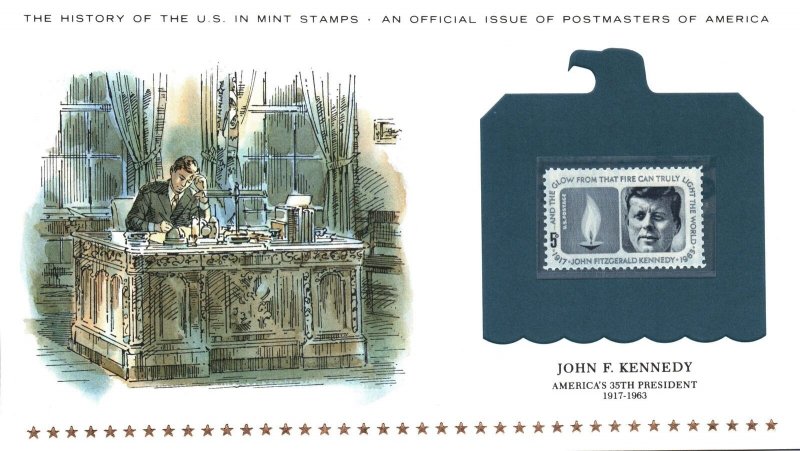 THE HISTORY OF THE U.S. IN MINT STAMPS JOHN F. KENNEDY