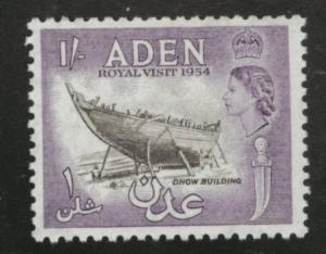 ADEN Scott 62 MNH** 1954 Royal Visit stamp