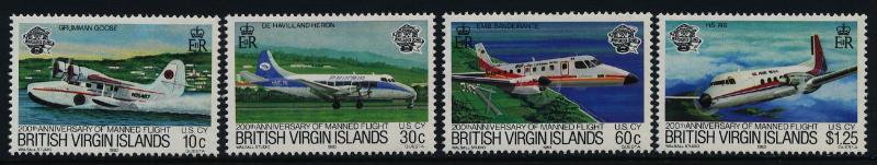 Virgin Islands 454-7 MNH Aircraft, Gumman Goose, HS 748