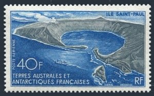 FSAT C13, MNH. Aerial view of St Paul Island, 1969.