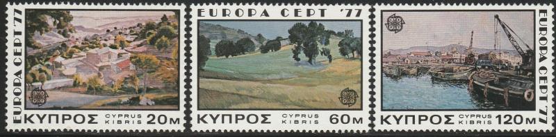 Cyprus, #475-477 Unused From 1974