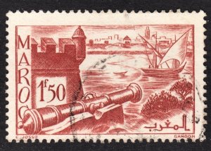 French Morocco Scott 168 F+ used. Lot #A.  FREE...