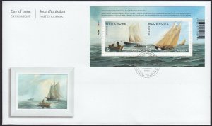 BLUENOSE = 100th Anniversary = SAILING SHIP = Official FDC Canada 2021