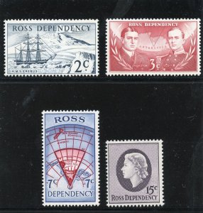 Ross Dependency 1967 QEII set complete superb MNH. SG 5-8.