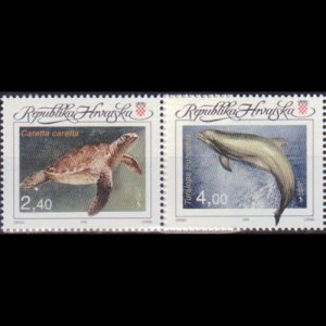 CROATIA 1995 - Scott# 248-9 Marine Life Set of 2 NH