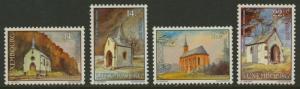 Luxembourg B379-82 MNH Christmas, Chapels