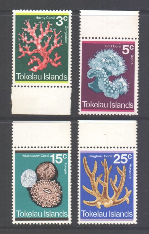 Tokelau Scott 37/40 - SG37/40, 1973 Coral Set MH*