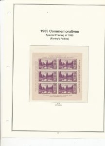 MINT USA STAMPS MOUNTED ON AMERICAN HEIRLOOM HINGELESS PAGES  (187)