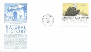 1970 FDC, #1387, 6c Natural History, Anderson