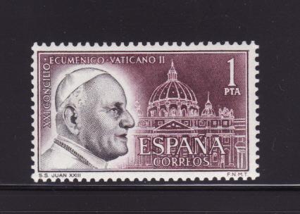 Spain 1153 Set MNH Pope John XXIII and St Peter's in Rome