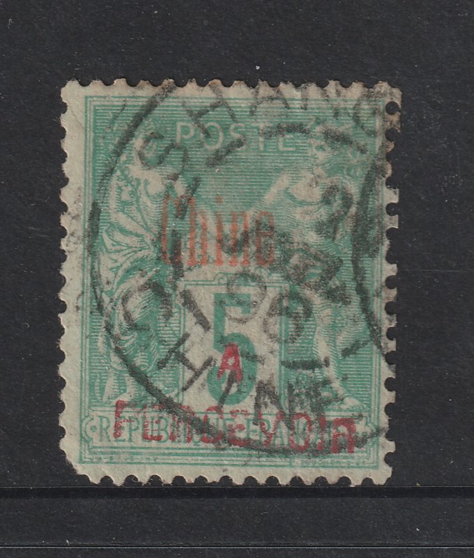 French PO in China a 5c Post Due used from 1903 BUT!!!