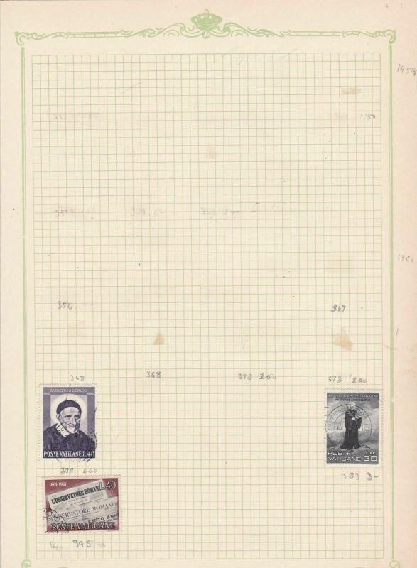 vatican 1961 stamps page refs 18331