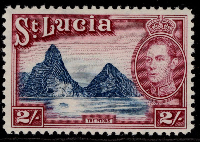 ST. LUCIA GVI SG136, 2s blue & purple, M MINT. Cat £14. 